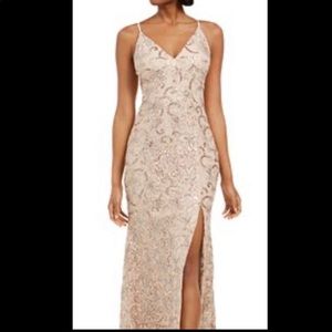 Vince Camuto floral lace gown